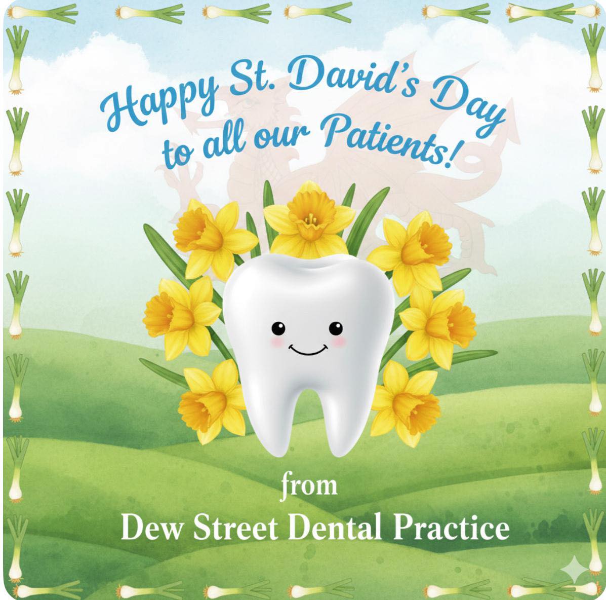 Happy St. David's Day from Dew Street Dental!
